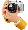Hand Holding Camera with Take Photo