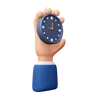 Hand Holding Clock