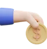 Hand Holding Coin