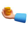 Hand Holding Coin