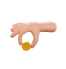 Hand Holding Coin