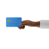 hand holding card symbol