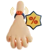 Hand Holding Discount Tag