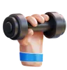 Hand Holding Dumbbell