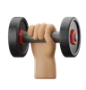 Hand Holding Dumbbell