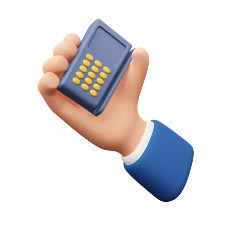 Hand Holding Payment Machine Download This Item Now 3D Icon