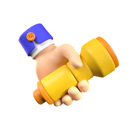 Hand Holding FlashLight  3D Icon