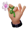 Hand Holding Flower