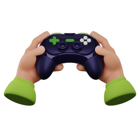 Hand Holding Game Controller  3D Icon