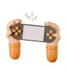 Hand Holding Game Controller