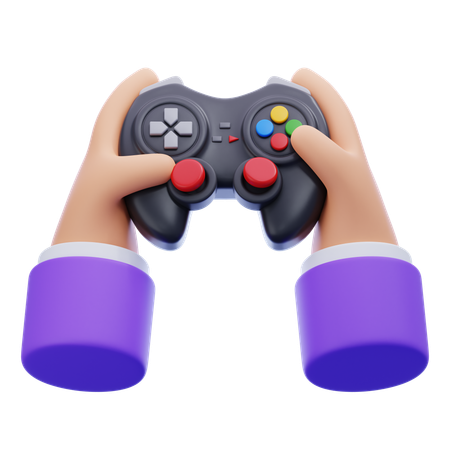 Hand Holding Gamepad  3D Icon