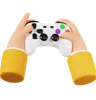 Hand Holding Gamepad