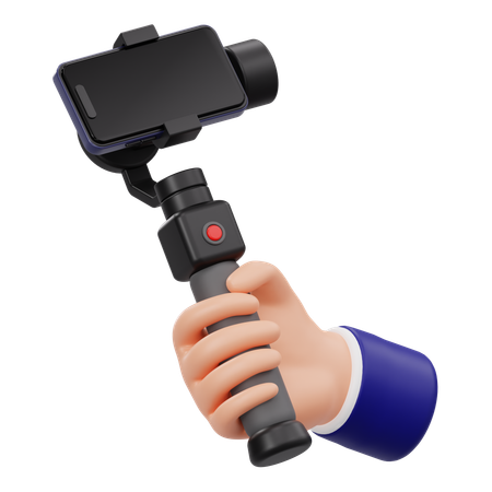 Hand Holding Gimbal  3D Icon