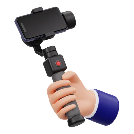 Hand Holding Gimbal  3D Icon