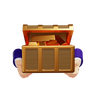 gold chest 3d logo
