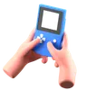 Hand Holding Handheld Console