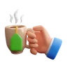 Hand Holding Hot Tea