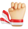 Hand Holding Indonesian Flag