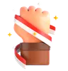 Hand Holding Indonesian Flag