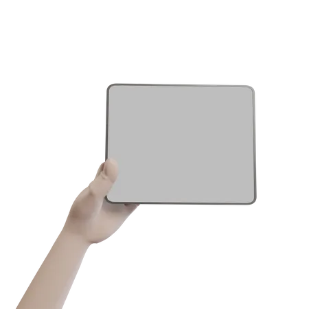 Hand Holding Ipad  3D Icon