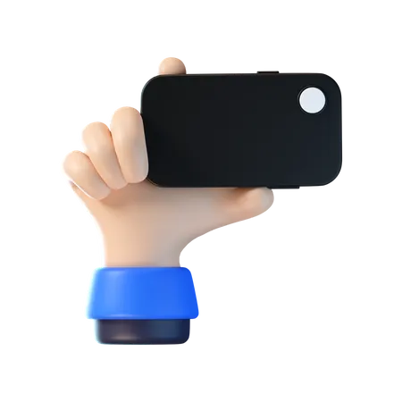 Hand Holding Iphone  3D Icon