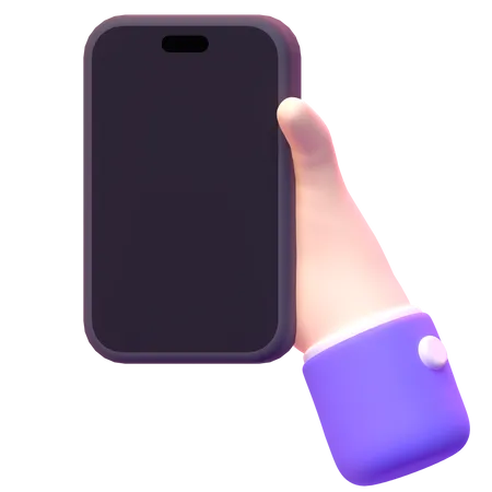 Hand Holding Iphone  3D Icon