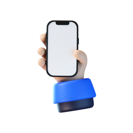 Hand Holding Iphone  3D Icon