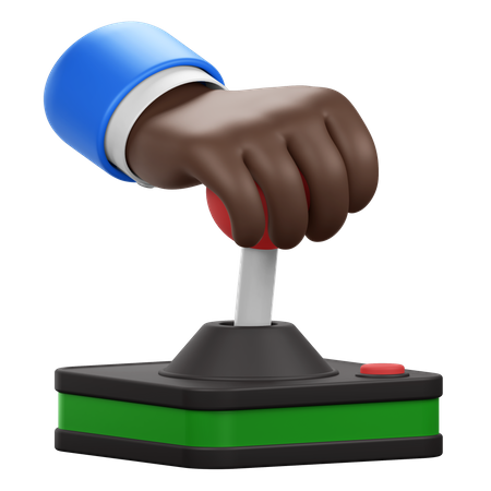 Hand Holding Joystick  3D Icon