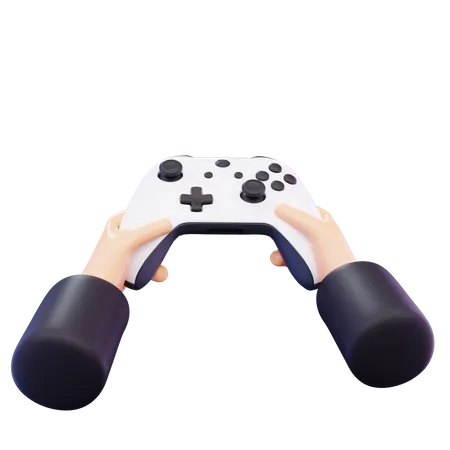 Hand Holding Joystick  3D Icon