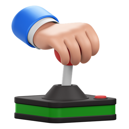 Hand Holding Joystick  3D Icon