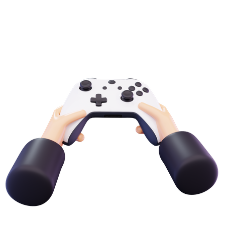 Hand Holding Joystick 3D Icon