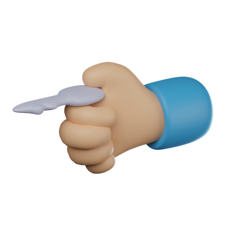 Hand Holding Key Hand  3D Icon