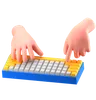 Hand Holding Keyboard