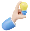 Hand Holding Light Bulb