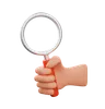 Hand Holding Magnifying Glass