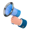 Hand Holding Megaphone