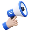 Hand Holding Megaphone