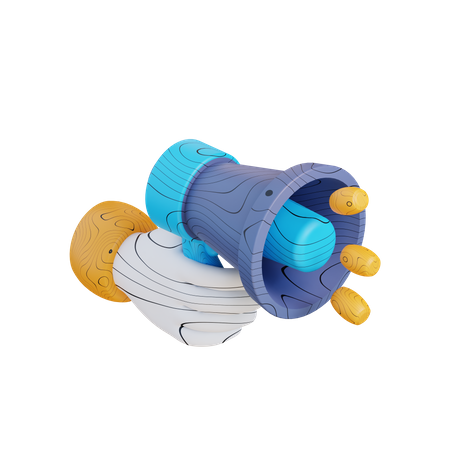 Hand Holding Megaphone  3D Icon