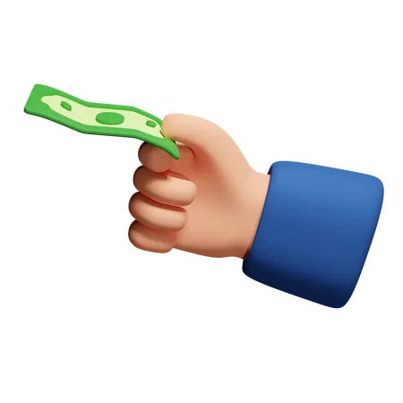 Hand Holding Money Download This Item Now 3D Icon