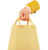 Hand Holding Paper Bag