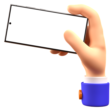 Hand Holding Phone 1  3D Icon