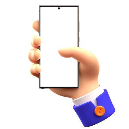 Hand Holding Phone 10  3D Icon