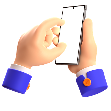 Hand Holding Phone 12  3D Icon