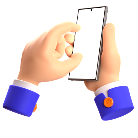 Hand Holding Phone 12  3D Icon