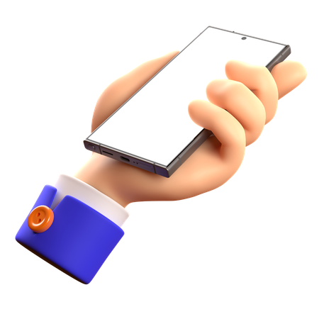 Hand Holding Phone 18  3D Icon