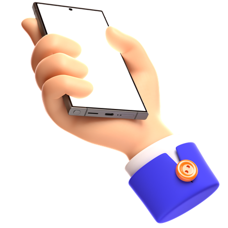 Hand Holding Phone 19  3D Icon