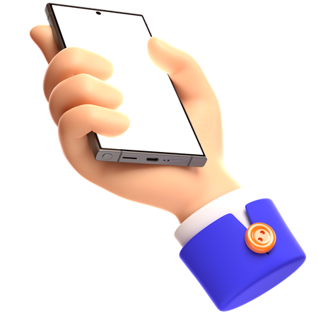 Hand Holding Phone 19  3D Icon