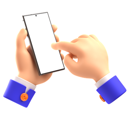 Hand Holding Phone 2  3D Icon