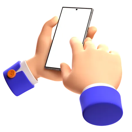 Hand Holding Phone 3  3D Icon