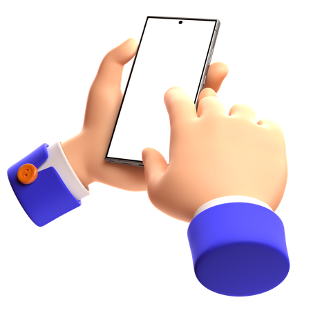 Hand Holding Phone 3  3D Icon
